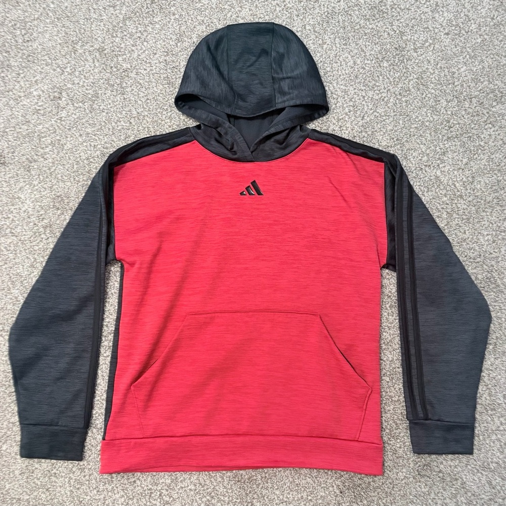 Adidas Youth Red/Black Hoodie